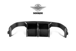 SOOQOO – Carbon Diffuser (V Style)  BMW M3 F80 / M4 F82 / F83 (2014–2020)