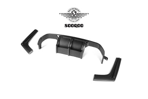 SOOQOO – Carbon Diffuser (V Style)  BMW M3 F80 / M4 F82 / F83 (2014–2020)