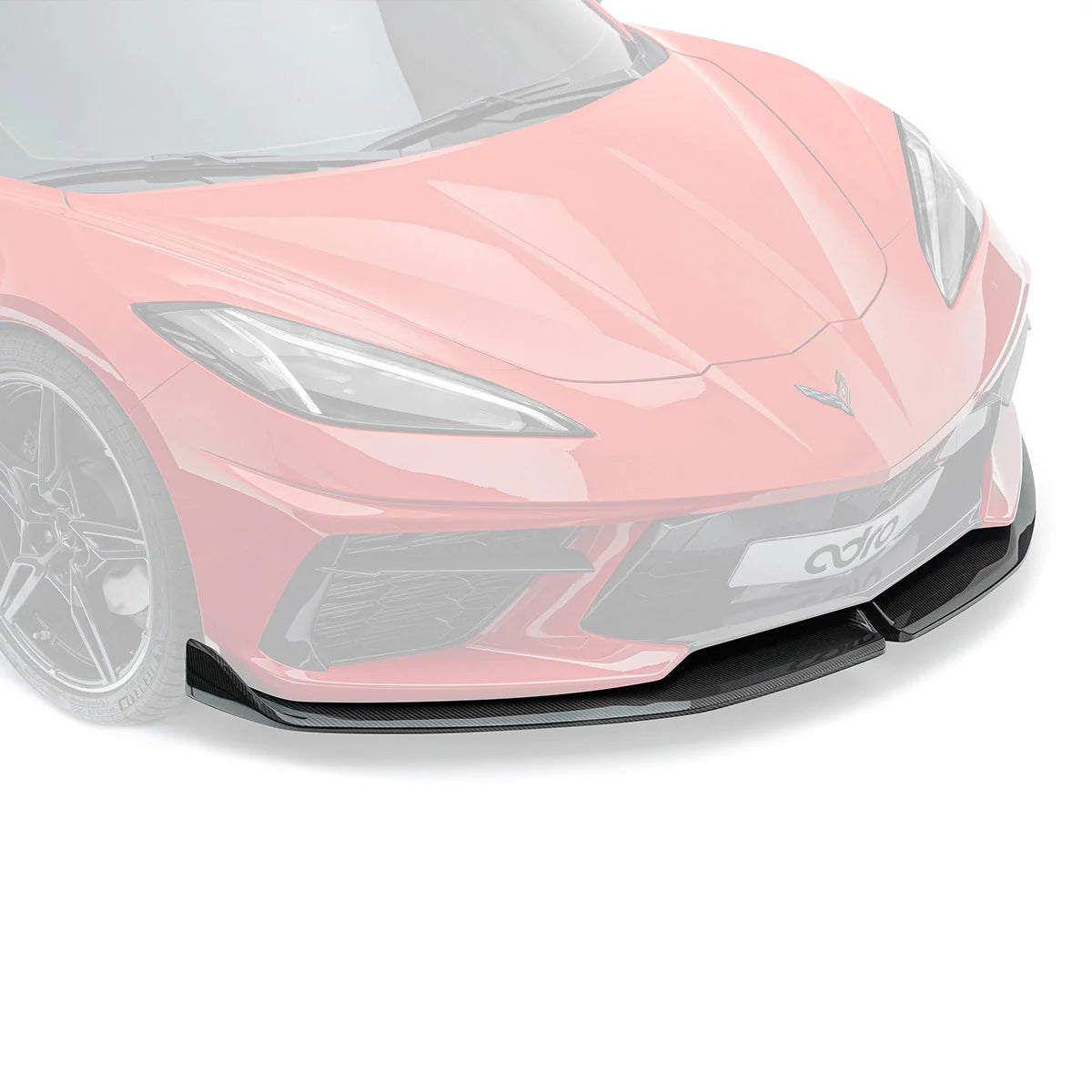 ADRO Chevrolet Corvette C8 Front Lip Prepreg Carbon Fiber — frontperspektiv
