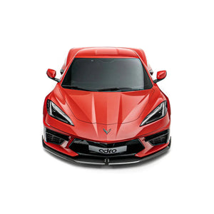 ADRO Corvette C8 Carbon Front Lip — detalj carbon weave