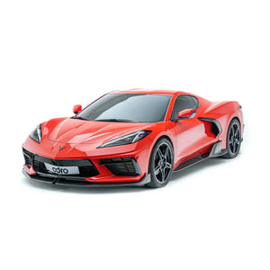 ADRO Corvette C8 Carbon Front Lip — installert på bil