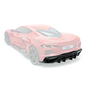 ADRO Chevrolet Corvette C8 Rear Diffuser Prepreg Carbon — bakperspektiv