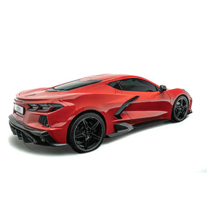 ADRO Corvette C8 Carbon Side Skirts — detalj carbon weave