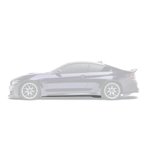 ADRO BMW F82 M4 F80 M3 Side Skirts V2 Prepreg Carbon Fiber — sideperspektiv