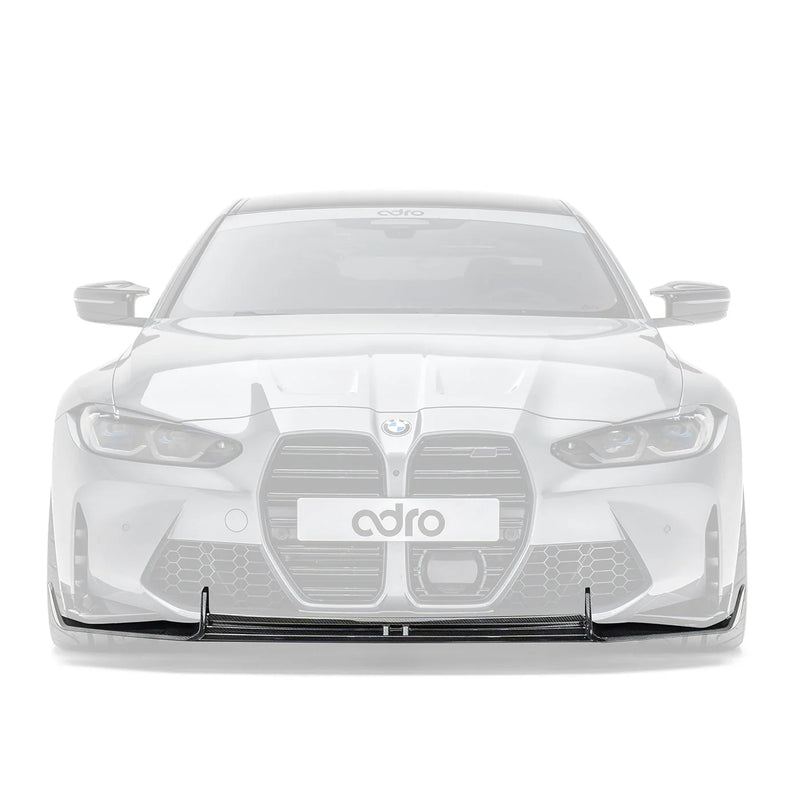 ADRO BMW G8X M3 M4 Front Lip OEM Bumper Carbon Fiber — frontperspektiv