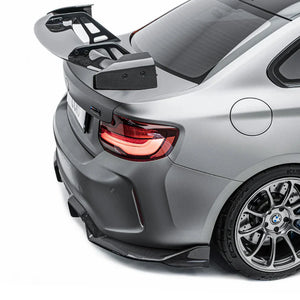 ADRO BMW F87 M2 Rear Diffuser — nærbilde wet carbon finish
