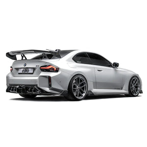 ADRO BMW G87 M2 Rear Diffuser V1 — detalj carbon weave