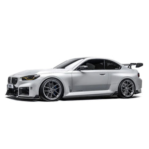ADRO BMW G87 M2 Side Skirts V1 — detalj carbon weave