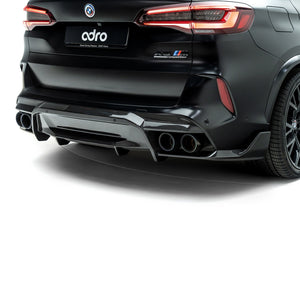 ADRO BMW F95 X5M Rear Diffuser — detalj carbon weave
