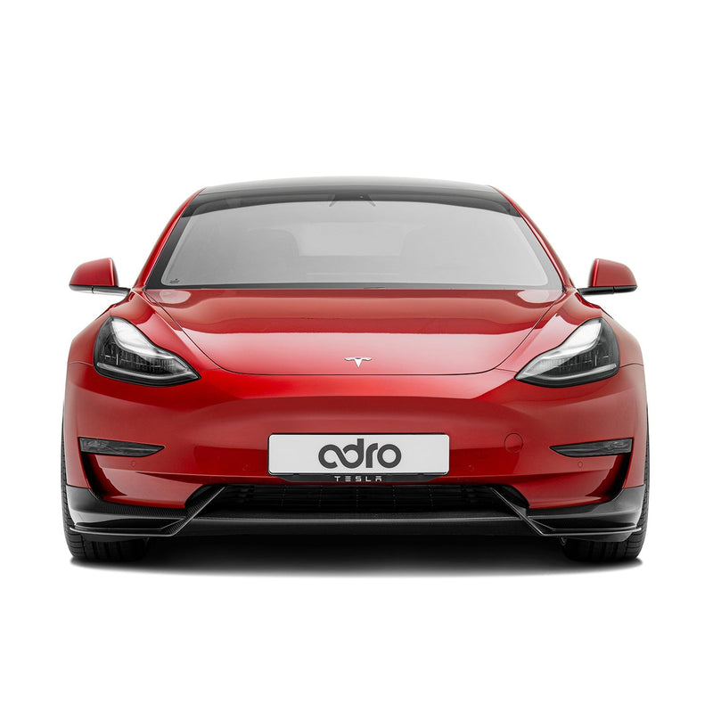 ADRO Tesla Model 3 Front Lip V1 — sideperspektiv
