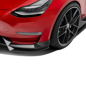 ADRO Tesla Model 3 Front Lip V1 — installert på bil
