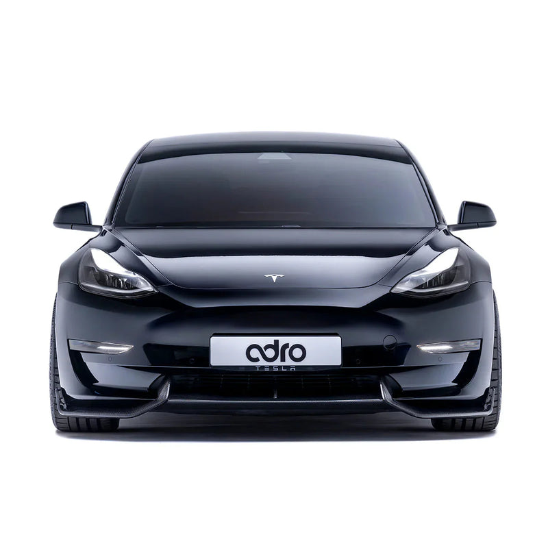 ADRO Tesla Model 3 Front Lip V2 — sideperspektiv
