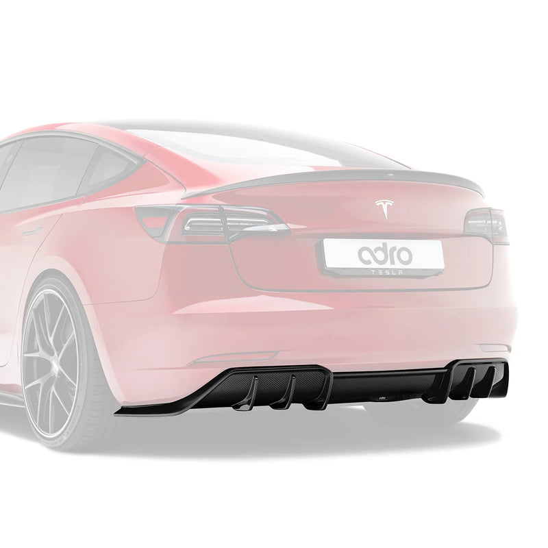 ADRO Tesla Model 3 Full Body Kit — Archive Deal (Front Lip, Side Skirts, Diffuser, Spoiler)