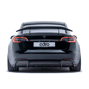 ADRO Tesla Model 3 Rear Diffuser V2 — detalj carbon weave