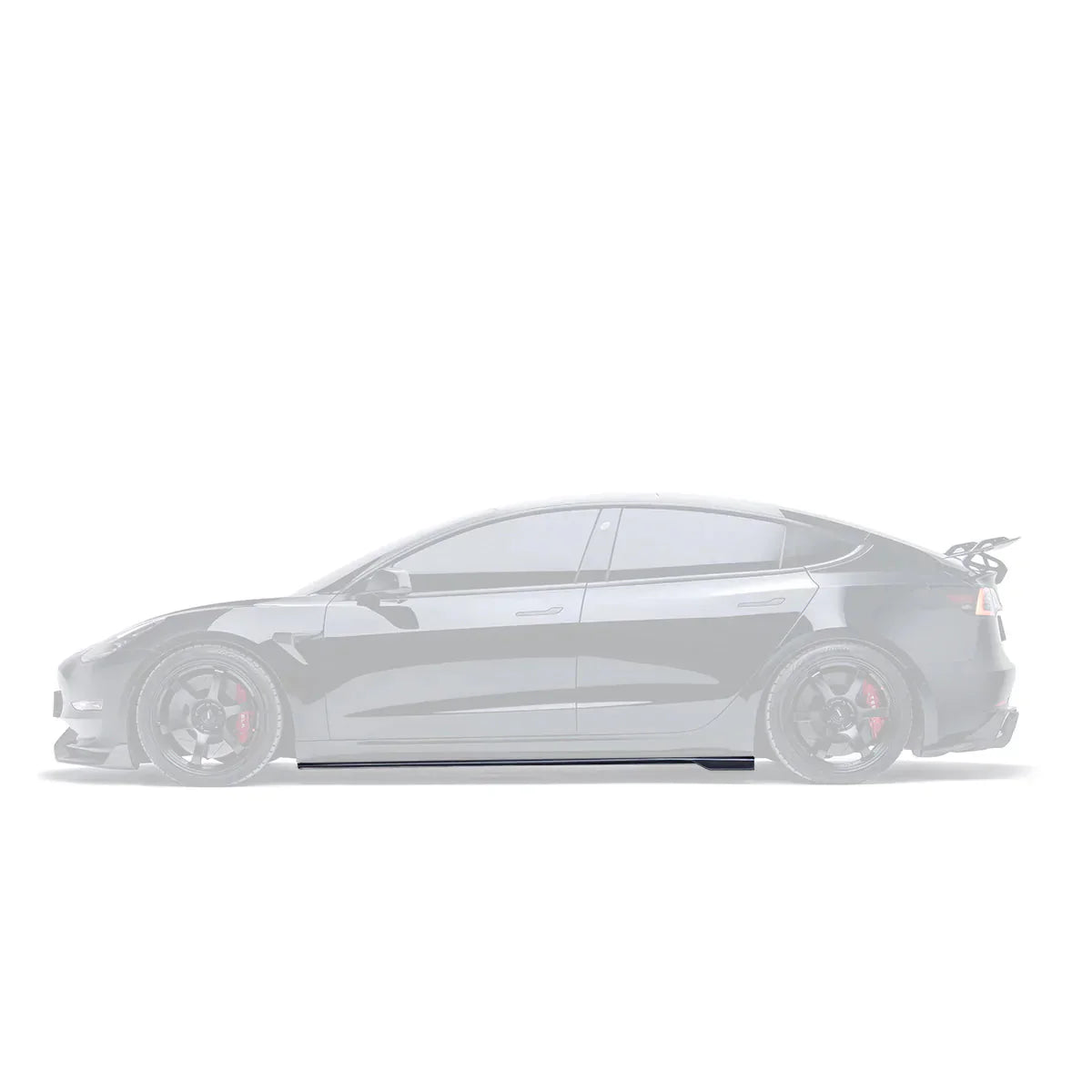 ADRO Tesla Model 3 Side Skirts V2 Carbon Fiber — sideperspektiv