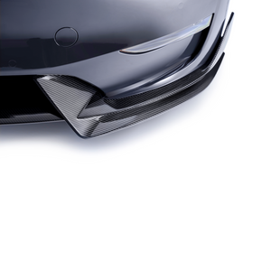 ADRO Tesla Model Y Front Lip V1 — detalj carbon weave
