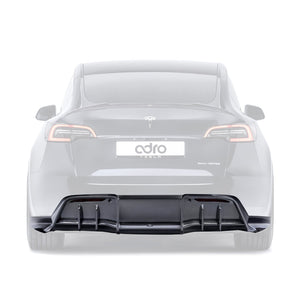 ADRO Tesla Model Y Rear Diffuser V1 Carbon Fiber — bakperspektiv