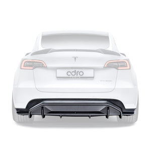ADRO Tesla Model Y Rear Diffuser V2 Carbon Fiber — bakperspektiv