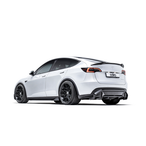 ADRO Tesla Model Y Rear Diffuser V2 — detalj carbon finish