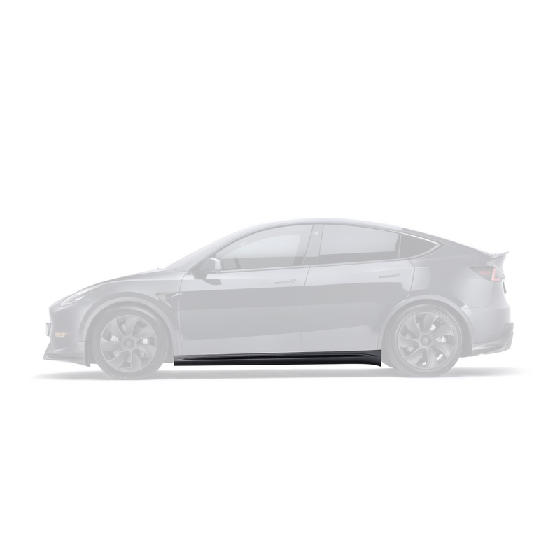 ADRO Tesla Model Y Side Skirts V1 Carbon Fiber — sideperspektiv