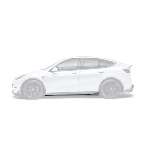 ADRO Tesla Model Y Side Skirts V2 Carbon Fiber — sideperspektiv