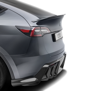 ADRO Tesla Model Y Spoiler V1 — detalj carbon weave
