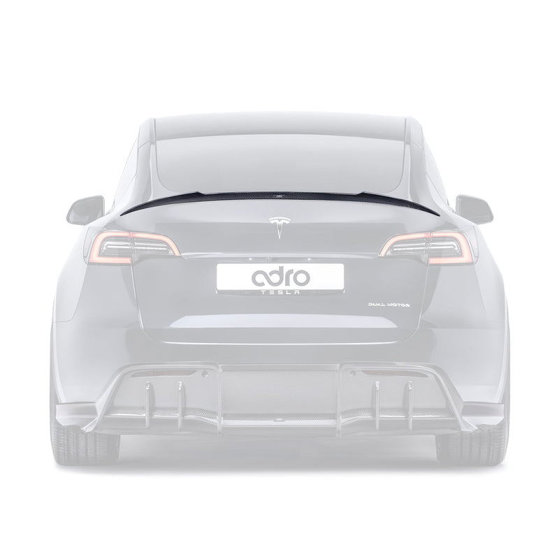 ADRO Tesla Model Y Spoiler V1 Carbon Fiber — bakperspektiv