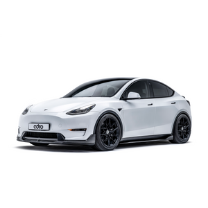 ADRO Tesla Model Y Spoiler V2 — detalj carbon weave