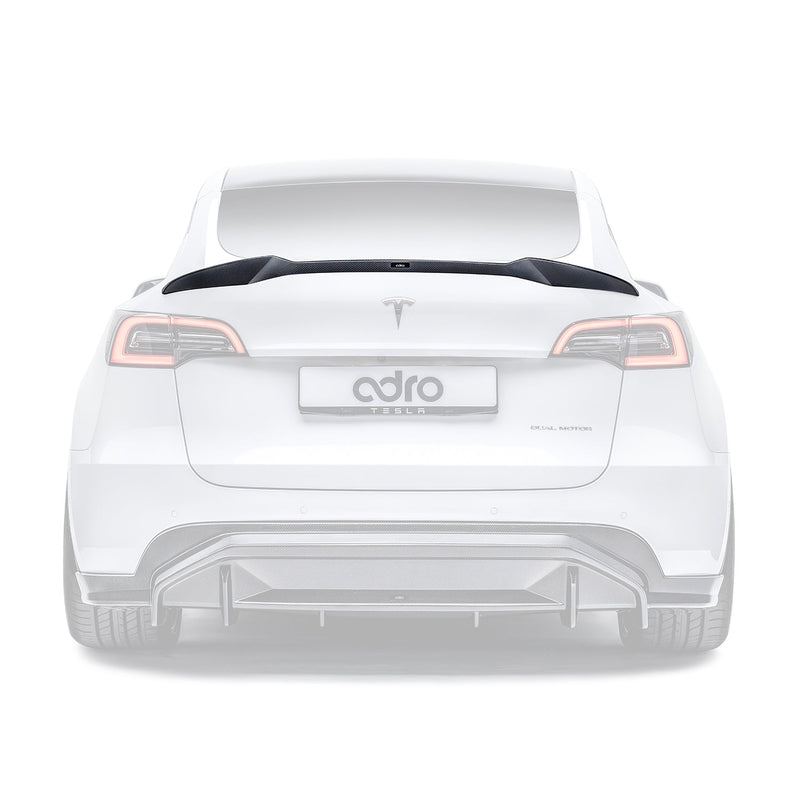 ADRO Tesla Model Y Spoiler V2 Carbon Fiber — bakperspektiv