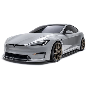 ADRO Tesla Model S Plaid Front Lip — 3/4 perspektiv