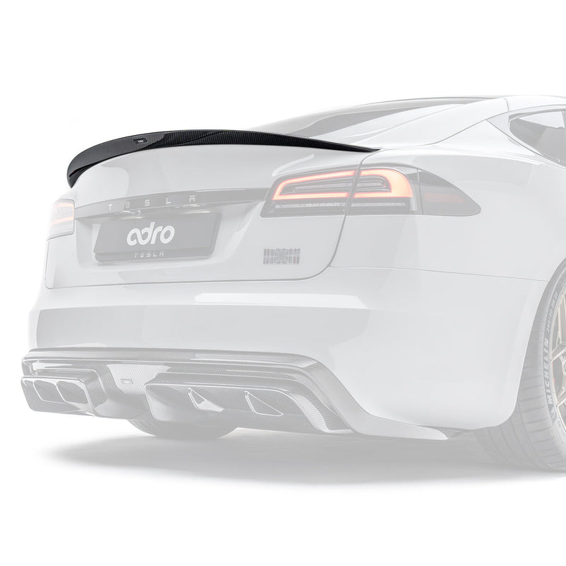 ADRO Tesla Model S Plaid Spoiler Carbon Fiber — bakperspektiv