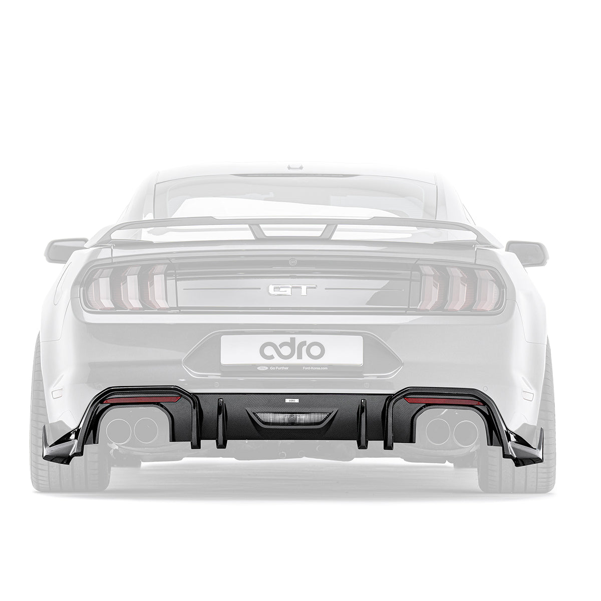 ADRO Ford Mustang GT S550 Rear Diffuser Carbon Fiber — bakperspektiv