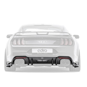 ADRO Ford Mustang GT S550 Rear Diffuser Carbon Fiber — bakperspektiv