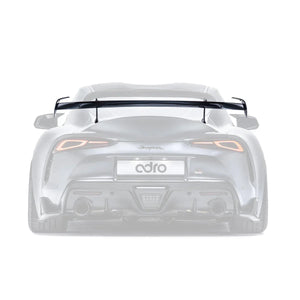 ADRO Toyota GR Supra AT-R2 Swan Neck Wing Curved — bakperspektiv