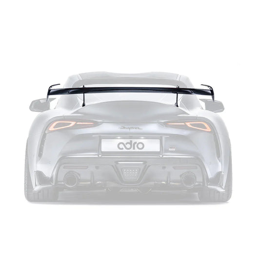 ADRO Toyota GR Supra AT-R2 Swan Neck Wing Curved — bakperspektiv