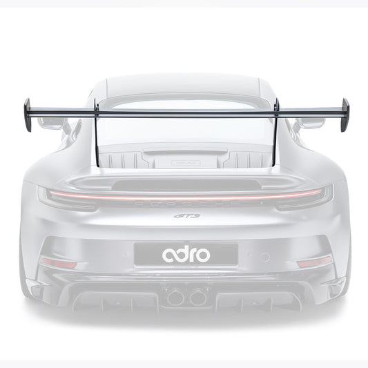 ADRO Porsche 992 GT3 AT-P Swan Neck Wing — frontperspektiv