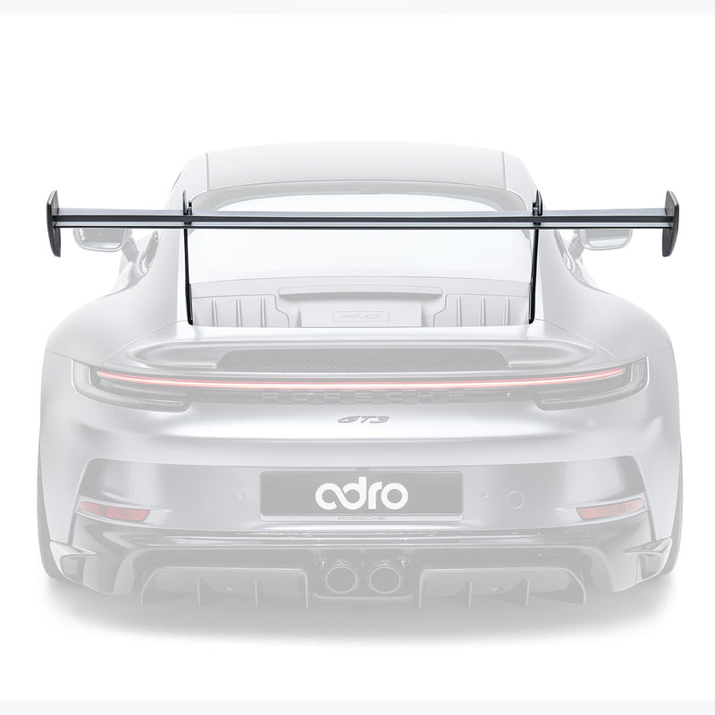 ADRO Porsche 992 GT3 AT-P Swan Neck Wing — frontperspektiv