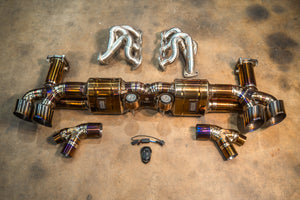 Valvetronic Designs Spjeldstyrt Eksosanlegg – Porsche 911 Turbo / Turbo S 991.1 / 991.2 (Titanium)