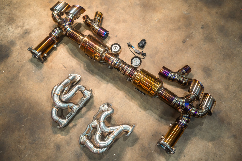 Valvetronic Designs Spjeldstyrt Eksosanlegg – Porsche 911 Turbo / Turbo S 991.1 / 991.2 (Titanium)