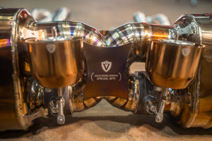Valvetronic Designs Spjeldstyrt Eksosanlegg – Porsche 911 Turbo / Turbo S 991.1 / 991.2 (Titanium)