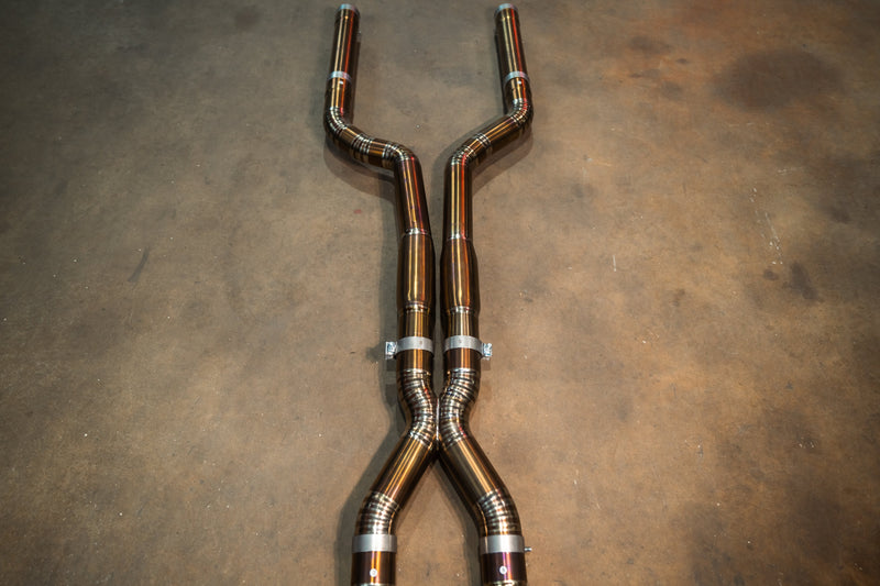 Valvetronic Designs Spjeldstyrt Eksosanlegg – BMW M8 Coupe, Convertible, Gran Coupe (S63 V8 Titanium)