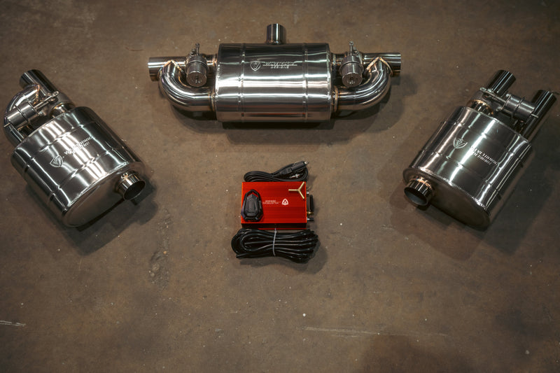 Valvetronic Designs Universal Valved Muffler Kit — Single Inlet Single Outlet 2.5 inch / 63 MM