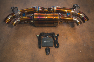 Valvetronic Designs Spjeldstyrt Eksosanlegg – Porsche 992 Carrera, Turbo, Turbo S (Titanium)