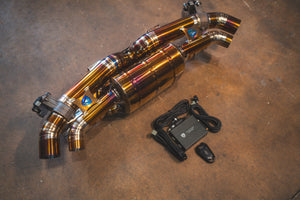 Valvetronic Designs Spjeldstyrt Eksosanlegg – Porsche 992 Carrera, Turbo, Turbo S (Titanium)