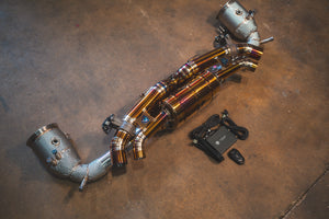 Valvetronic Designs Spjeldstyrt Eksosanlegg – Porsche 992 Carrera, Turbo, Turbo S (Titanium)