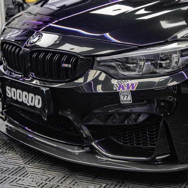 SOOQOO – Carbon Frontleppe (GT4 Style)  BMW M3 F80 / M4 F82 / F83 (2014–2020)