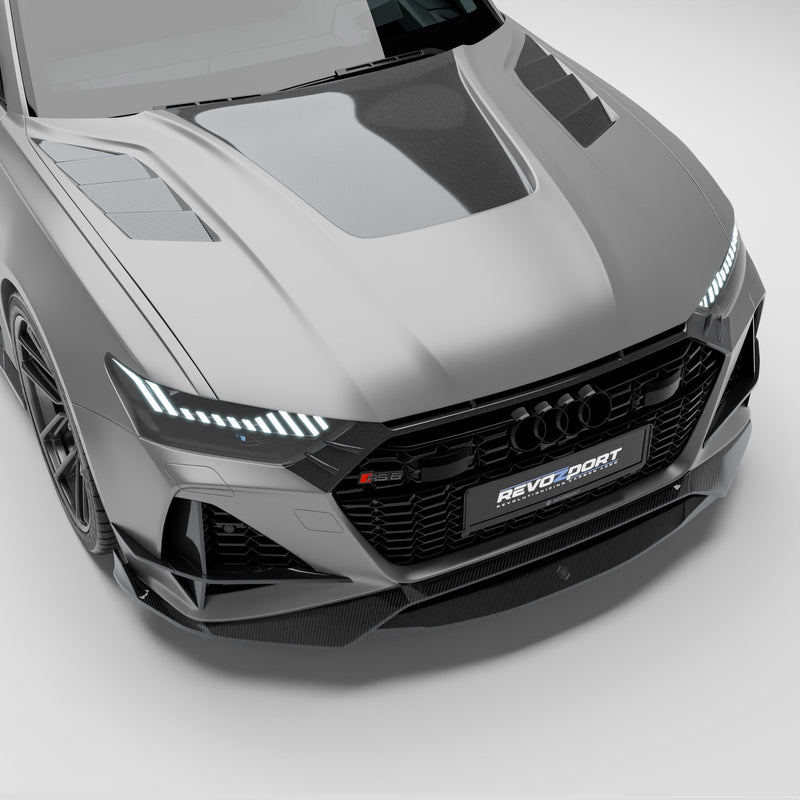 Audi RS6 C8 Carbon Fiber Hood - Revozport