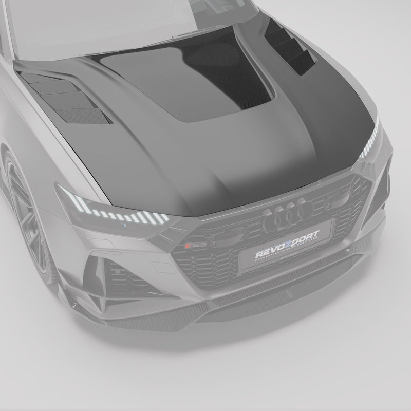 Audi RS6 C8 Carbon Fiber Hood - Revozport