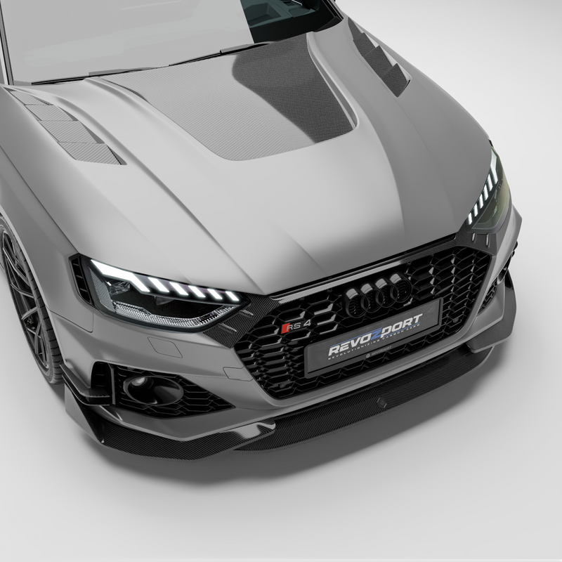 Audi RS4 B9.5 Avant carbon fiber hood RevoZport
