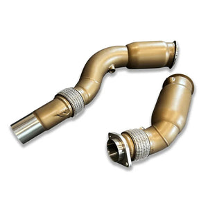 BMW F80 M3 / F82 M4 / F87 M2 Competition S55 Sports Cat Downpipes – Ceramic Coated KONG PERFORMANCE